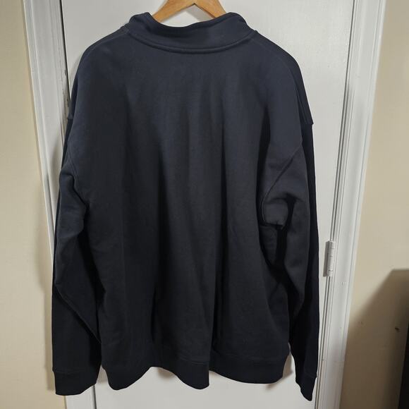 Eddie Bauer Pullover Mens 2XL Black Sherpa Fleece Lined 1/4 Zip Outdoor Warm - Picture 5 of 5